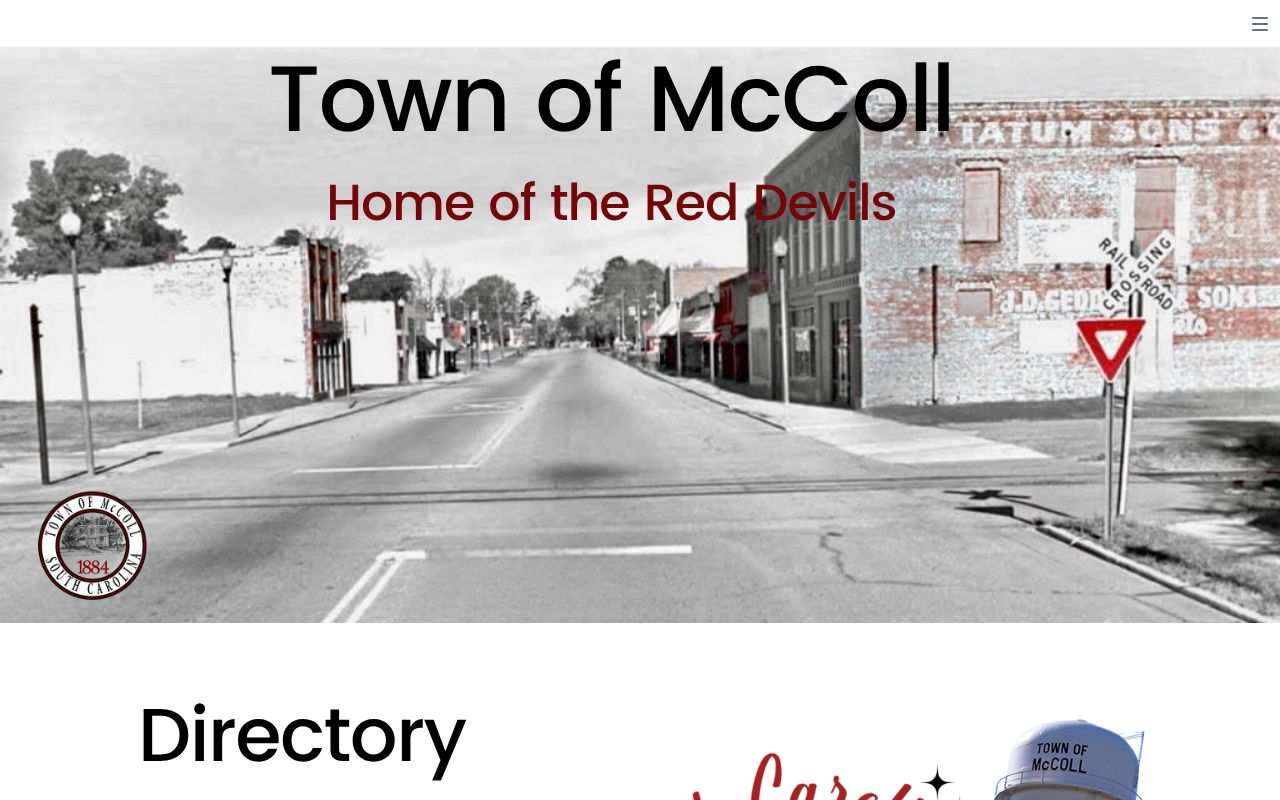 McColl criminal records source at the Town of McColl website